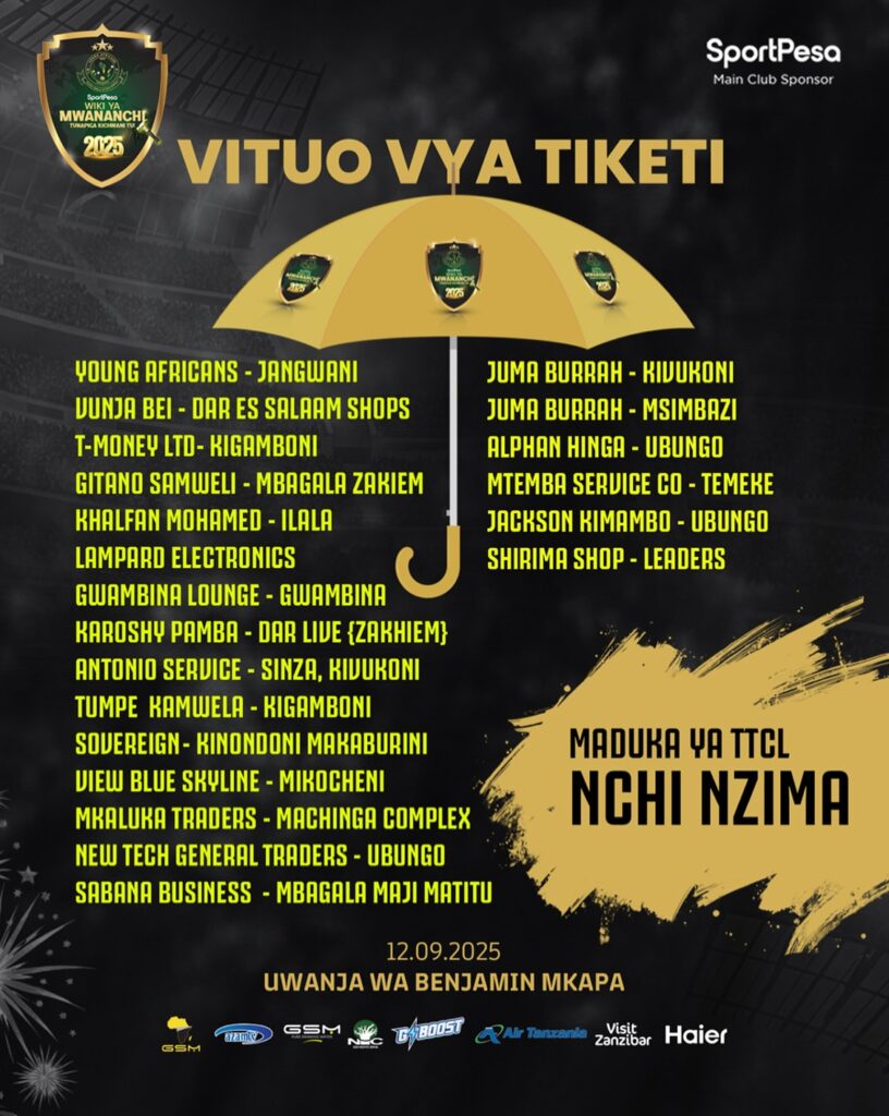 Vituo vya Kununua Tiketi za Yanga Day