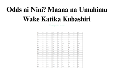 Odds ni Nini? Maana na Umuhimu Wake Katika Kubashiri