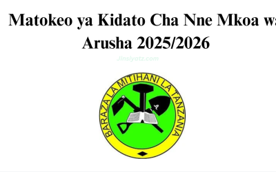 Matokeo ya Kidato Cha Nne Mkoa wa Arusha