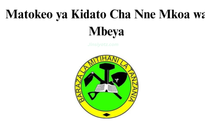 Matokeo ya Kidato Cha Nne Mkoa wa Mbeya