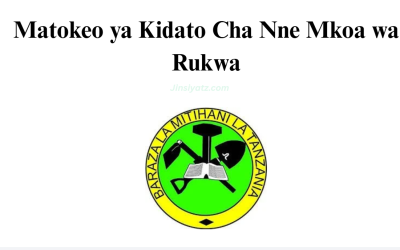 Matokeo ya Kidato Cha Nne Mkoa wa Rukwa